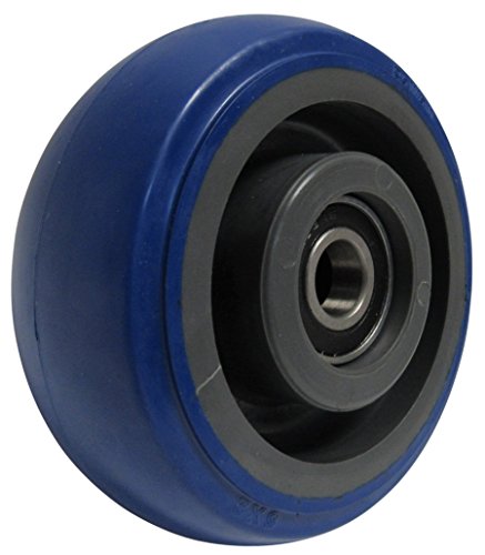 RWM Casters-SWB-0412-06 Потпис Премиум гумено тркало, прецизно лежиште на топката, капацитет од 250 фунти, 4 тркало, дија, 1-1/4 тркало, ширина,