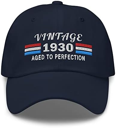 1930 година 93 -ти роденденски украсен тато капа, гроздобер 93 годишна облека за роденденска капа