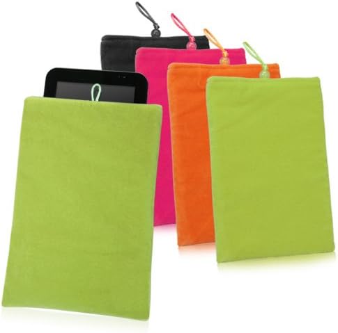Кутија Boxwave Case компатибилен со Blu Touchbook M7 Pro - Velvet торбичка, ракав со меки велур ткаенина со ракави со влечење