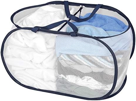 Паметна дизајн Делукс мрежа Поп -до 2 одделение за перење алишта за попречници за попречувања - Вентилајр ткаенина склопувачки дизајн - За облека