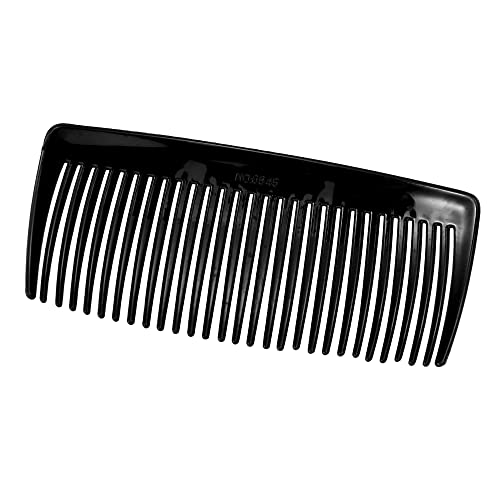 Vocoste 4 парчиња класичен страничен клип чешел за коса, заби за коса чешла коса клип чешел пластика, црна, 4 “