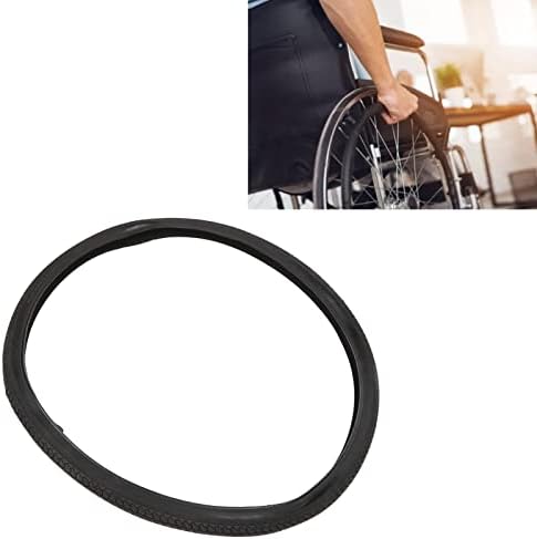 Гума за инвалидска количка, 24 инчи мека гума што не се лизгаат и носат додатоци за замена на гуми за инвалидска количка за задно
