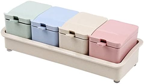 Сејџи за сезонски кутии сет за зачинување на решетката за складирање на решетки за зачинување за зачинети садови за лесен контејнер и лажица