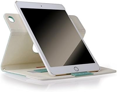 Благодарам случај за iPad Mini 3/2 / 1, ротирачки куќиште со џеб на паричник и лента за рака за iPad Mini 3 & 2 -ри генерал &