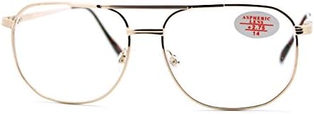 Исчистете Ги Очилата За Леќи Со Бифокална Леќа За Читање Гроздобер Квадратна Пружинска Шарка