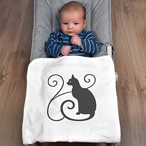 Azeeda 'Swills & Cat' Памучно бебе ќебе / шал