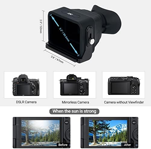 Camera Eyecup + LCD ViewFinder ： Мека силиконска камера Eyecup со одвојлива камера LCD ViewFinder за Sony A7C камера
