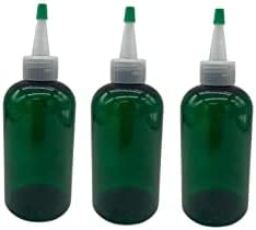 Природни фарми 8 мл Зелена Бостон БПА бесплатни шишиња - 3 пакувања со празни контејнери за полнење - есенцијални масла - ароматерапија |
