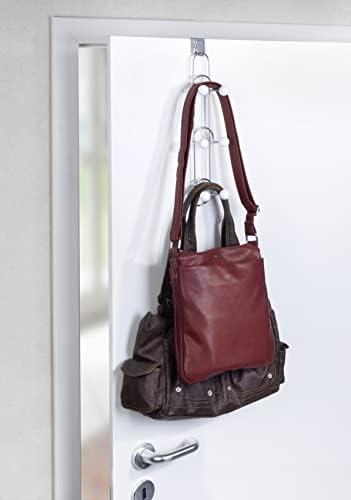 Венко чанта гардероба триана со 6 куки, метал, мулти-боја, 12,5 x 8,5 x 38 см