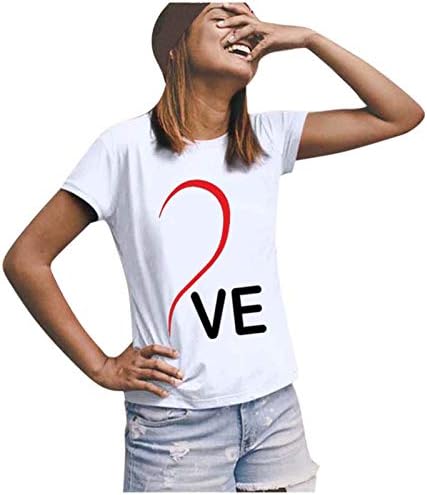Јоуин совпаѓаат кошули за парови loveубов - маица за Денот на вineубените за него и нејзините персонализирани парови за појавување