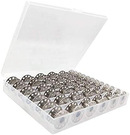 FBSHICUNG METAL BOBBINS 36 ПЦС - Големина А Класа 15 Универзални бобини во случај компатибилни за повеќето домашни машини за шиење, брат пејач Кенмор Вавилок - Алатки за шиење