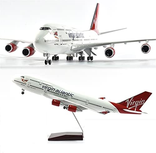 Rescess Copy Copy Airplane Model 46cm 1/160 за девица Атлантик Боинг 747 скала со смола смола модел на украс