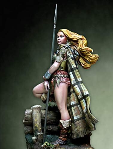 1/24 Антички племенски женски воин воин смола комплет минијатурен модел на смола // 8nh-2