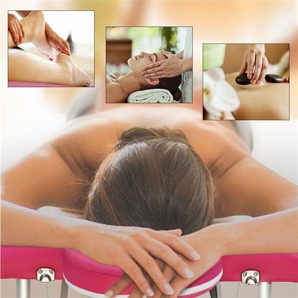 ZSEDP масажа за масажа кревет 2 делови преклопување на преносна алуминиумска стапало спа професионална опрема за убавина ширина