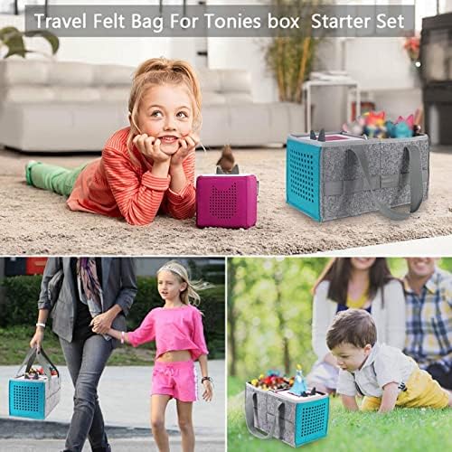 Cjupzi Торбичка За Носење За Toniebox Starter Set-Торба За Складирање За Tonies Starter Set Музика Soundbox, Почувствувана Ткаенина