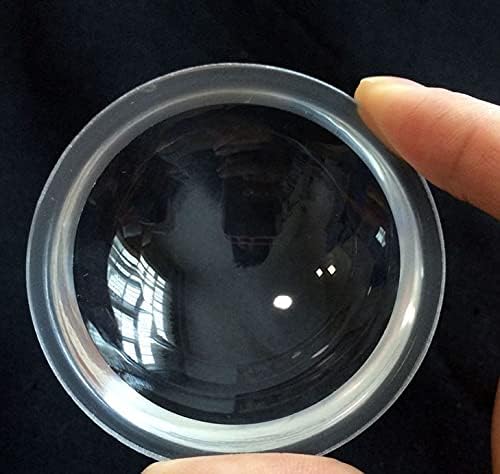 Оптичко стакло конкавно 78мм стаклен леќа водоотпорен гумен круг со фиксни леќи за предводници за заграда за LED светло од 20W-100W