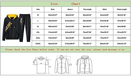 Машки тренерки бели машки есенски зимски 2 парчиња костум со долги ракави печатени качулки и долги панталони поставени случајни