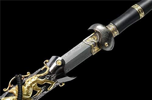 Zhmyyxgs Sword Damascus преклопен челик рачно изработена легура на сечилото јин јанг xuan wu меч