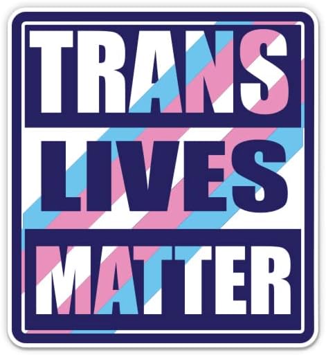 Налепница на Транс животи Материјал - 3 налепница за лаптоп - водоотпорен винил за автомобил, телефон, шише со вода - ДЕЦАЛ за трансродови права