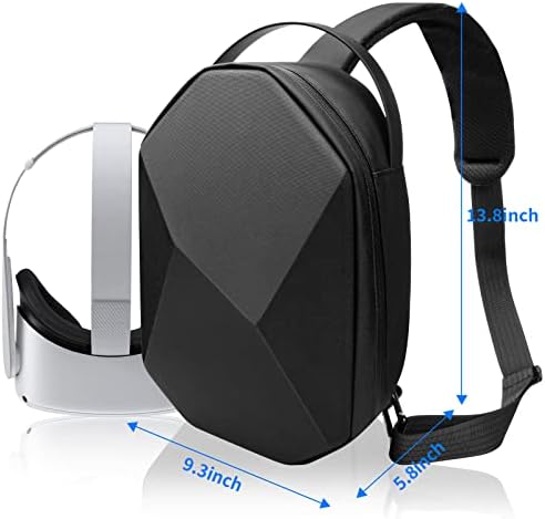Машки носачки случај за Окулус потрага 2 | Мета потрага 2, тврда торба за носење за слушалки на Oculus Quest 2 VR и залепени