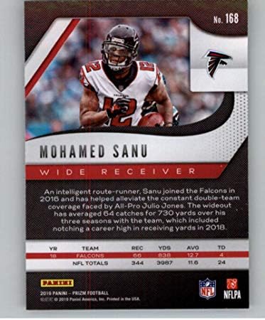 2019 Panini Prizm 168 Mohamed Sanu Atlanta Falcons NFL Football Trading Card