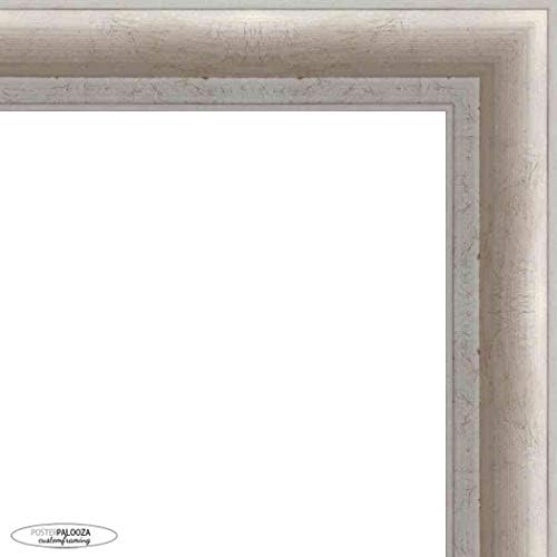 40x27 Silver Shadowbox Frame - Shadow Box Рамка за внатрешни работи 40x27 x 1,75 инчи длабока - сребрена рамка може да прикаже предмети до