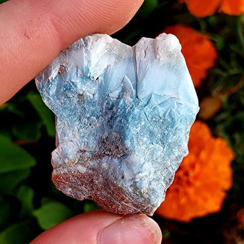 Ларимар - Атлантис делфин камен, сина пектолит од Доминиканска Република Природна сурова груба заздравување со кристал скапоцен камен
