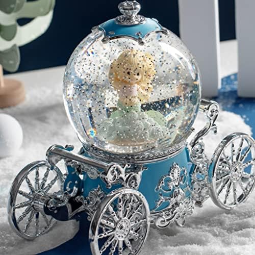 Liuzh Dream Snowflake Crystal Ball Music Box Angel Octave Box Slight Sight за да испрати подарок за роденден на девојка