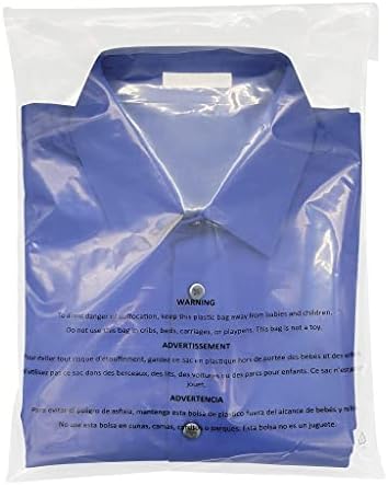Полипакери-6 ”x 9” само-запечатете ги чисти поли-торби со предупредување за задушување Постојано лепило ФБА во согласност со облека за пакување, кошули и повеќе-1,5 м