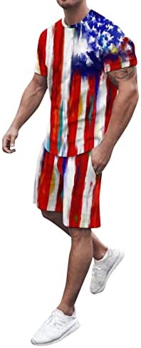 Ден на Меморијал Ден облека облека машка машка Денот на независноста знаме пролетно летно слободно време спорт удобно дишено пот.