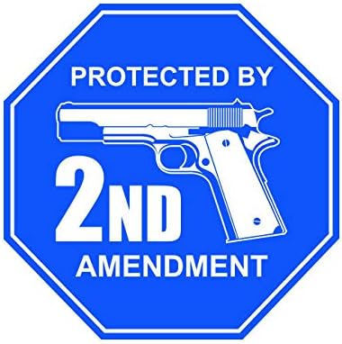 Fagraphix Заштитено со 2 -ри амандмани за налепници за декларирани права за пиштол 2а Молон Лабе Фа Винил - широк 4,00