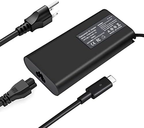 130W USB C полнач за Dell XPS 15 17 5530 9500 9410 9700 2IN1 9575 T4V18 Прецизност 5530 2IN1 5550 5560 5750 5760 3560 3561 P91F P92F P104F P104F003