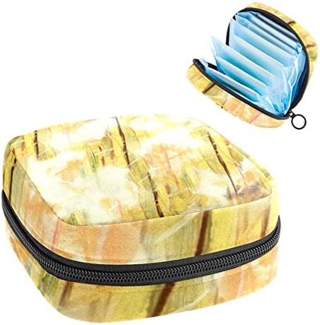 Оријукан санитарна торба за складирање на салфетки, торба за преносен период за жени девојки менструална чаша торбичка, апстрактна