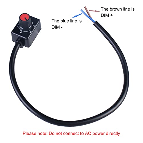2 пакет 0-10V LED Dimmer Switch Knob: DC 0-10V LED Dimmer Switch, Mini Controller Rotary Switch Dimmer Knob, Switch за затемнување