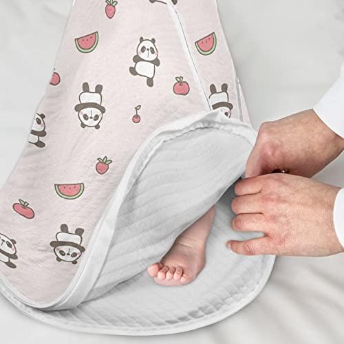 VVFELIXL вреќа за спиење за новородени бебиња - Панда мечка бебе бебе што може да се носи - торба за спиење во транзиција за новороденче -