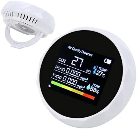 Монитор за квалитет на воздухот, тестер за влажност на температурата Заштедете простор Дигитален со USB кабел за податоци за