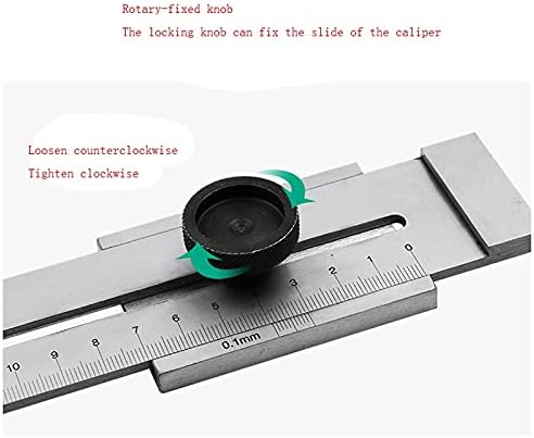 KFJBX 0-200mm/0-300mm Јаглероден Челик Обележување Дебеломер Обработка На Дрво Мерење Мерач На Означување дипломирање 0,1 Mm Правило