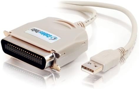 C2G 16898 USB до Centronic 36 Кабел за адаптер за паралелен печатач, беж