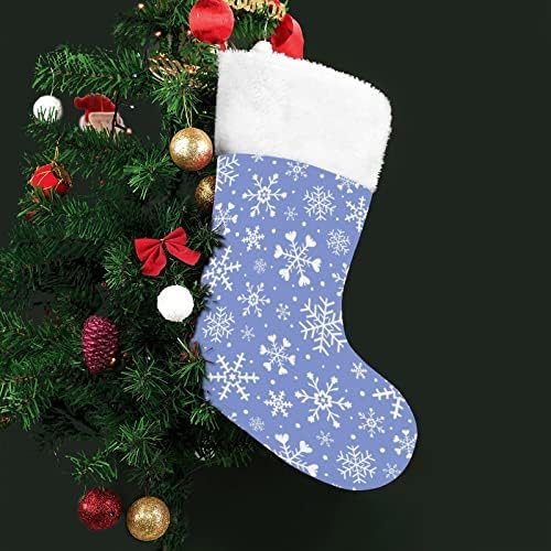 Зимски снегулки Божиќ што виси порибување симпатична санта чорап за украси за Божиќни украси украси подароци