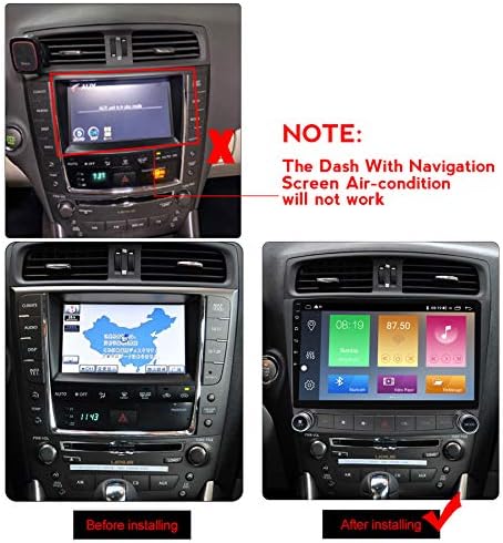 Андроид 11 Систем Автомобил Радио Стерео За Lexus IS250 IS200 IS220 IS300 IS350 СО Безжичен CarPlay Жичен Android Автоматска Поддршка AC Wifi Главна Единица За Навигација Надградба На Екран ?