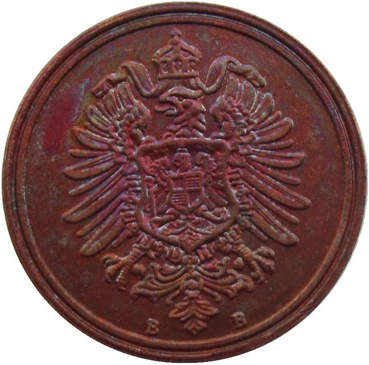 Германски 1 Пфениг 1877 Странски Реплика Бакар Комеморативна Монета