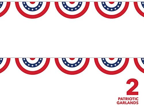 Патриотски Украси За Венци-Банер За Американско Знаме За Забава на 4 јули, Ден На Ветераните, Празник На Денот На Трудот И Многу Повеќе