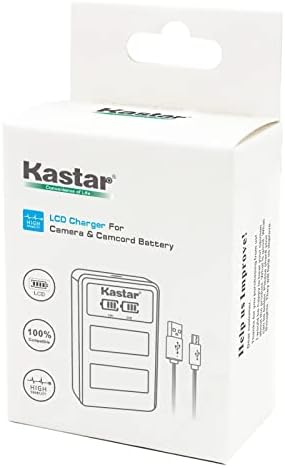 Kastar 2-Pack VW-VBG070 Батерија и LED2 USB полнач компатибилен со Panasonic AG-HMR10E AG-HMR10P AG-HSC1U HDC-DX1 HDC1EG-S HDC-DX1GK