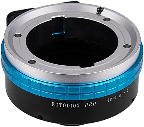 Fotodiox Pro леќи Адаптер за монтирање компатибилен со Arri Basyonet 16mm и 35 mm филмски леќи до C-Mount камери