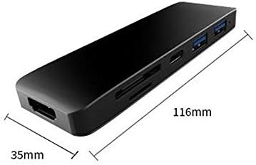 СО голема Брзина 6 Порти USB Сплитер СО 4K HDMI 2 USB 3.0 Pd Поддршка За Полнење Sd Tf Читач На Картички Компатибилен За Флеш Диск Лаптопи