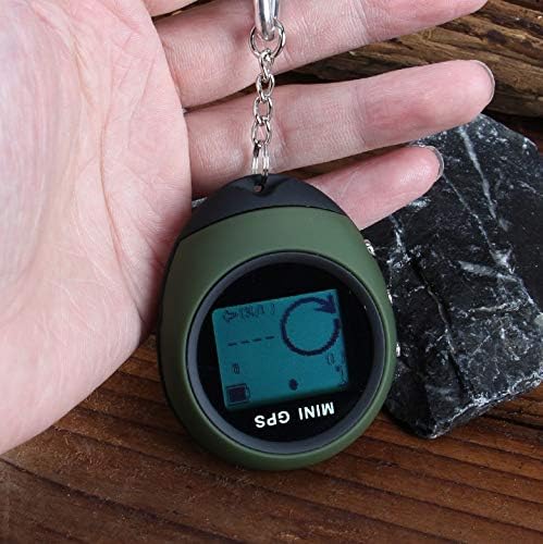 SAWQF Мини GPS Приемник Навигација Отворено Рачни Локација Пронаоѓач USB Полнење Со Компас За Спорт Патување Крстоносните