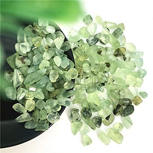Binnanfang AC216 50g 7-9mm природен прехнит зелено грозје кварц кристален чакал камен паднат декор природни камења и минерали