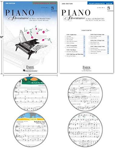 Библиотеката за учење на авантурите за пијано 2А поставена од Ненси Фабер - Лекција, теорија, перформанси, Техника и книги за уметност и музички