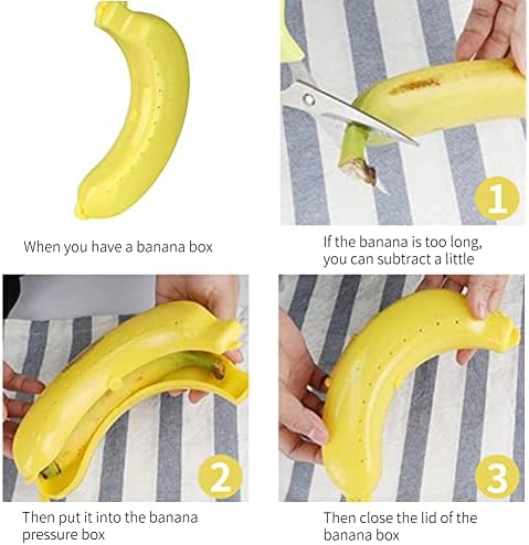 Yosoo123 Банана Заштитник Кутија, Симпатична Пластика Овошје Банана Заштитник Кутија Држач Случај Ручек Контејнер За Складирање