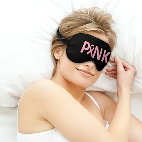 Розова Рак На Дојка Меки Маски За Очи Со Прилагодлив Ремен Лесен Удобен Превез За Спиење